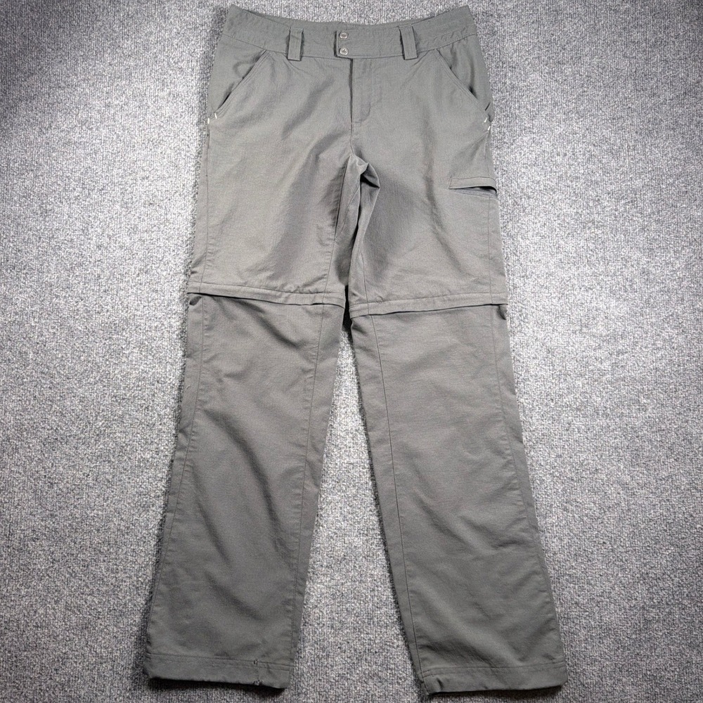 Columbia Silver Ridge Convertible Pants Womens 8 Gray Omni Shade Hiking Zip Off - Picture 1 of 16